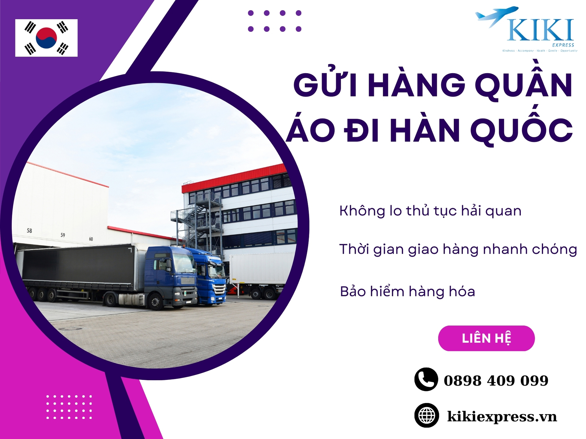 Dịch Vụ Gửi Hàng Quần Áo Đi Hàn Quốc Nhanh Chóng